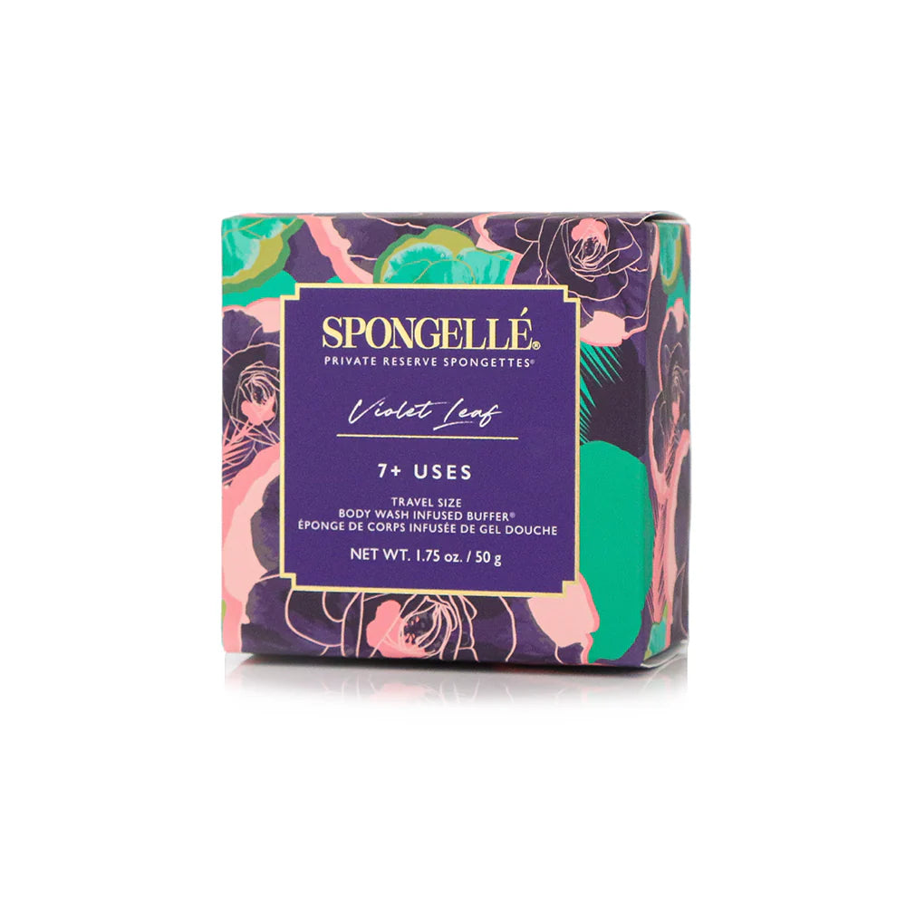 Spongelle Violet Leaf Body Wash Infused Buffer