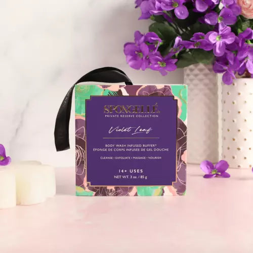 Spongelle Violet Leaf Body Wash Infused Buffer